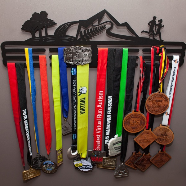 Half Marathon Medal Holders - RusticMetalArt